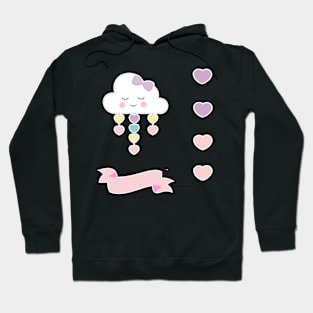 Cloud Candyfloss Sticker Pack Hoodie